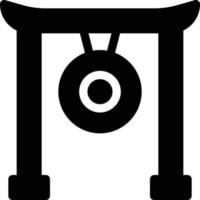 illustrazione vettoriale di gong su uno sfondo simboli di qualità premium. icone vettoriali per il concetto e la progettazione grafica.
