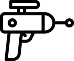 illustrazione vettoriale della pistola di ripresa su uno sfondo simboli di qualità premium. icone vettoriali per il concetto e la progettazione grafica.