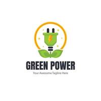 piatto design rinnovabile energia logo modello vettore