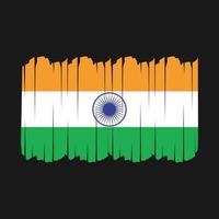 pennellate di bandiera dell'india vettore