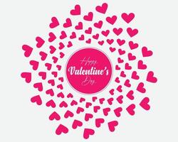 contento san valentino giorno amore 14 febbraio vettore