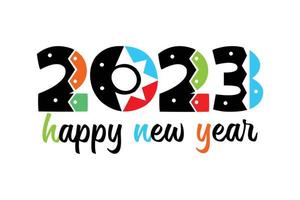 buon anno 2023 vettore