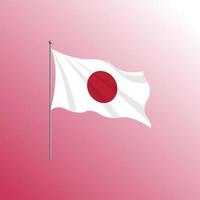Giappone bandiera premio vettore illustrazione