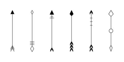 freccia fricchettone illustrazione impostato logo design vettore