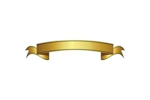 lusso oro bobina nastro distintivo illustrazione vettore