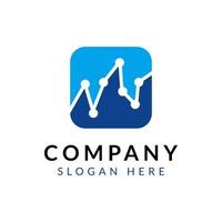 attività commerciale finanza statistico logo design vettore
