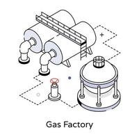 di moda gas fabbrica vettore