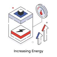 di moda crescente energia vettore