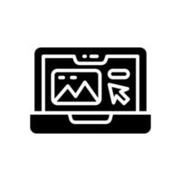 il computer portatile icona per il tuo sito web, mobile, presentazione, e logo design. vettore