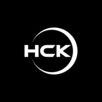 hck lettera logo design nel illustrazione. vettore logo, calligrafia disegni per logo, manifesto, invito, eccetera.