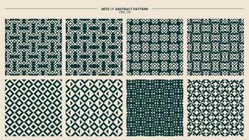 collezione di astratto cerchio e linea senza soluzione di continuità modello. geometrico modello. vettore