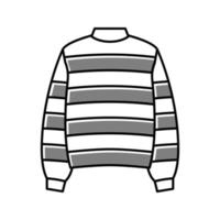 illustrazione vettoriale dell'icona del colore dei vestiti in tessuto del maglione