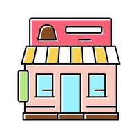 illustrazione vettoriale dell'icona del colore del negozio di caramelle