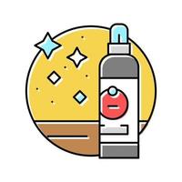 universale addetto alle pulizie detergente colore icona vettore illustrazione