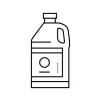 illustrazione vettoriale dell'icona della linea della bottiglia di resina