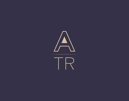 atr lettera logo design moderno minimalista vettore immagini