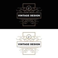 retrò Vintage ▾ disegno, lussuoso minimalista vettore ornamento logo, con mandala e batik stile, Prodotto marca illustrazione, invito, striscione, moda