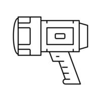 lanterna per l'illustrazione vettoriale dell'icona della linea di caccia