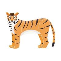 tigre. il simbolo di 2022. giapponese tigre. animali. vettore illustrazione nel un' moderno piatto stile.