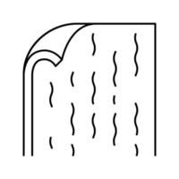 illustrazione vettoriale dell'icona della linea del pavimento in linoleum