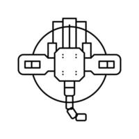illustrazione vettoriale dell'icona della linea di trappola da caccia