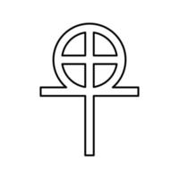gnosticismo religione linea icona vettore illustrazione