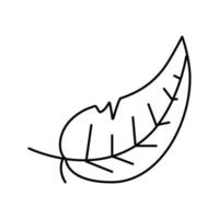 leggero piuma morbido soffice linea icona vettore illustrazione