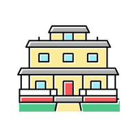artigiano Casa colore icona vettore illustrazione