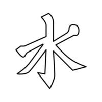 confucianesimo religione linea icona vettore illustrazione