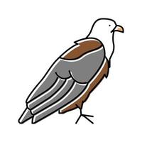 illustrazione vettoriale dell'icona del colore dell'uccello dell'aquila