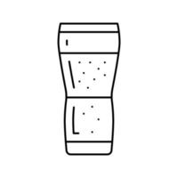 ale birra bicchiere linea icona vettore illustrazione