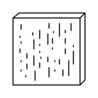 illustrazione vettoriale dell'icona della linea di legname compreg
