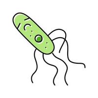 cellula batteri virus colore icona vettore illustrazione