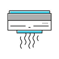 illustrazione vettoriale dell'icona del colore dell'attrezzatura per il condizionamento dell'aria