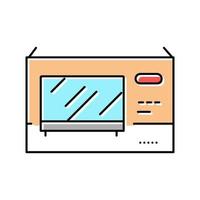 illustrazione vettoriale dell'icona del colore della scatola del plasma della tv