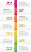 attività commerciale informazione 6 storico eventi verticale Infografica sequenza temporale opuscolo. vettore