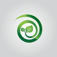 cerchio verde foglia ecologia natura elemento vettore icona. foglia logo e astratto biologico foglia logo
