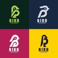 uccello B logo - vettore logo modello