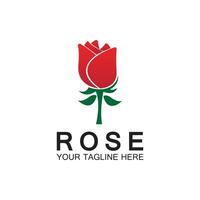 rosa logo fiore vettore icona illustrazione design