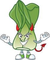 bok choy cartone animato personaggio stile vettore