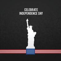 americano indipendenza giorno design carta vettore