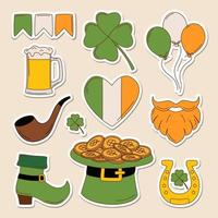 st. Patrick giorno vettore illustrazione impostato