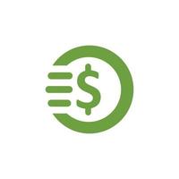 i soldi logo icona vettore illustrazione