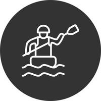 rafting vettore icona
