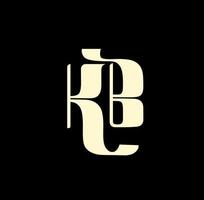 kb azienda nome iniziale lettere monogramma. kb lettera logo. vettore