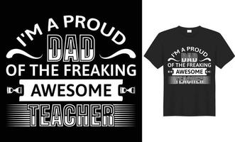 tipografia, testo effetto, e basato su vettori maglietta design per padri e bambini chi amore loro padri.