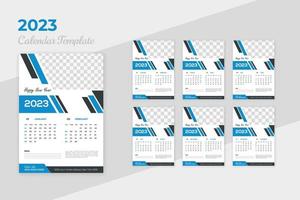 unico moderno colorato 2023 nuovo anno calendario design vettore