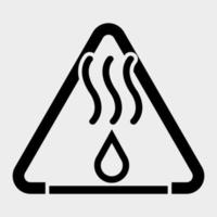 segno di simbolo di liquidi caldi isolato su sfondo bianco, illustrazione vettoriale eps.10