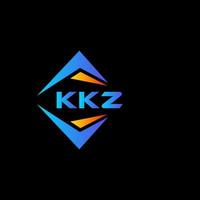 kkz astratto tecnologia logo design su nero sfondo. kkz creativo iniziali lettera logo concetto. vettore