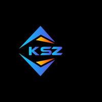 ksz astratto tecnologia logo design su nero sfondo. ksz creativo iniziali lettera logo concetto. vettore